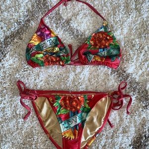 Ed Hardy Bikini! Size Medium